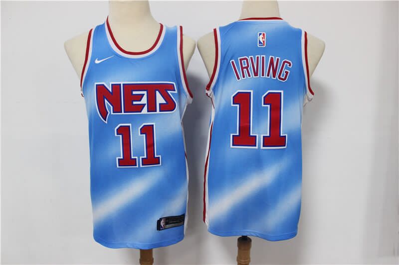 Men's Brooklyn Nets #11 Kyrie Irving 2020/21 Blue Stitched NBA Jersey